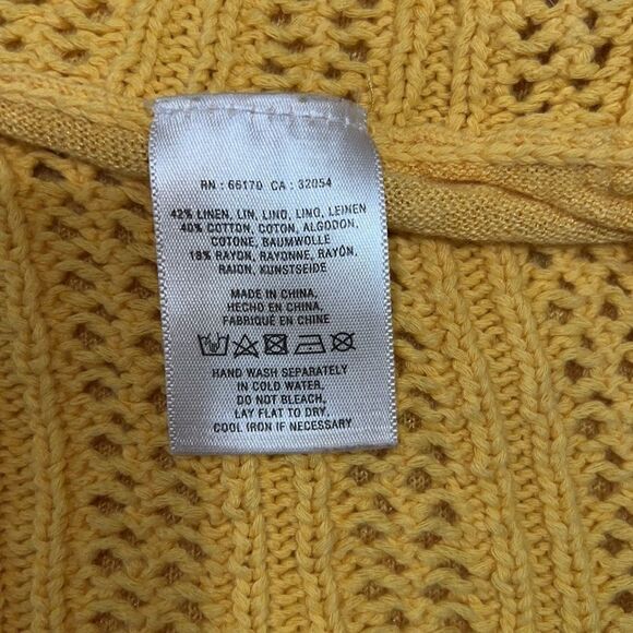 Anthropologie | Anthro Angel Of the North Visionary Cardigan Linen Blend sz S - Picture 6 of 11